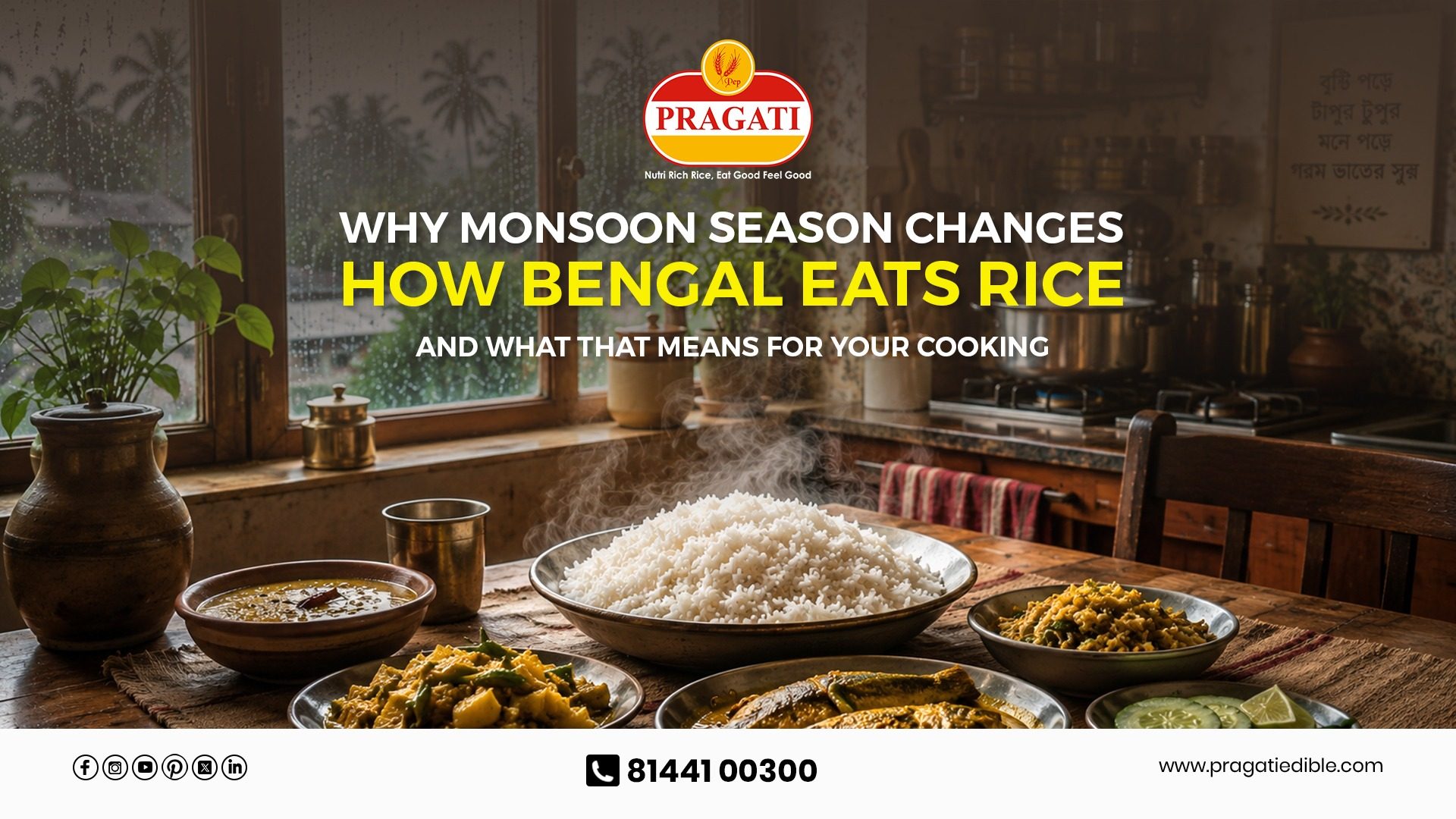Why Monsoon Season Changes How Bengal Eats Rice – And What That Means for Your Cooking