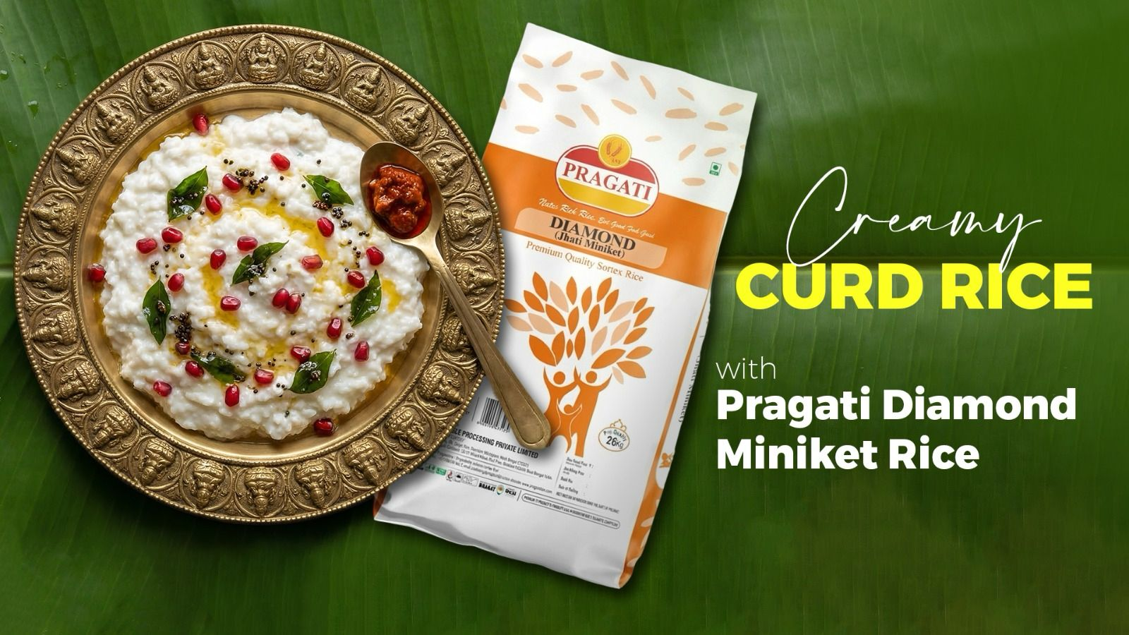Creamy Curd Rice with Pragati Diamond Miniket Rice